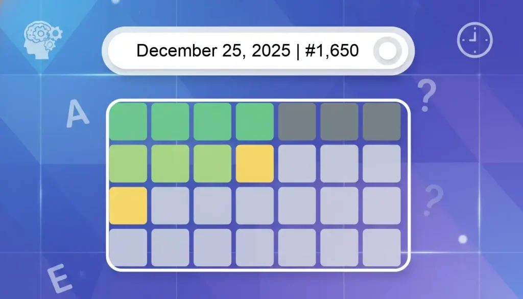 Wordle Answer Today #1650.webp