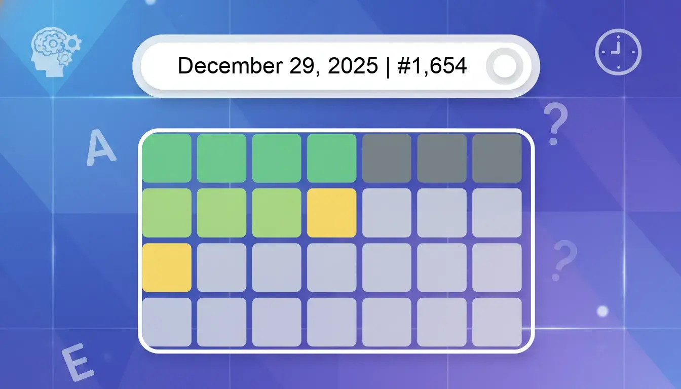 Wordle Answer Today #1654.webp