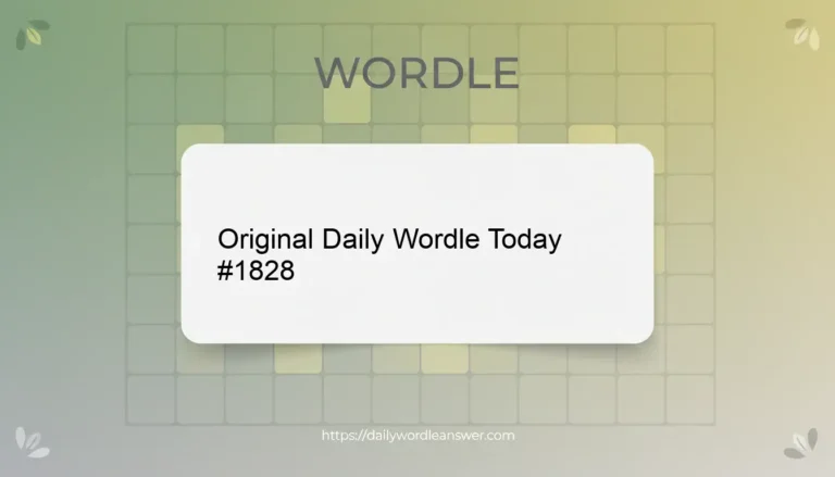 Wordle Answer Today #1828 December 11 2025